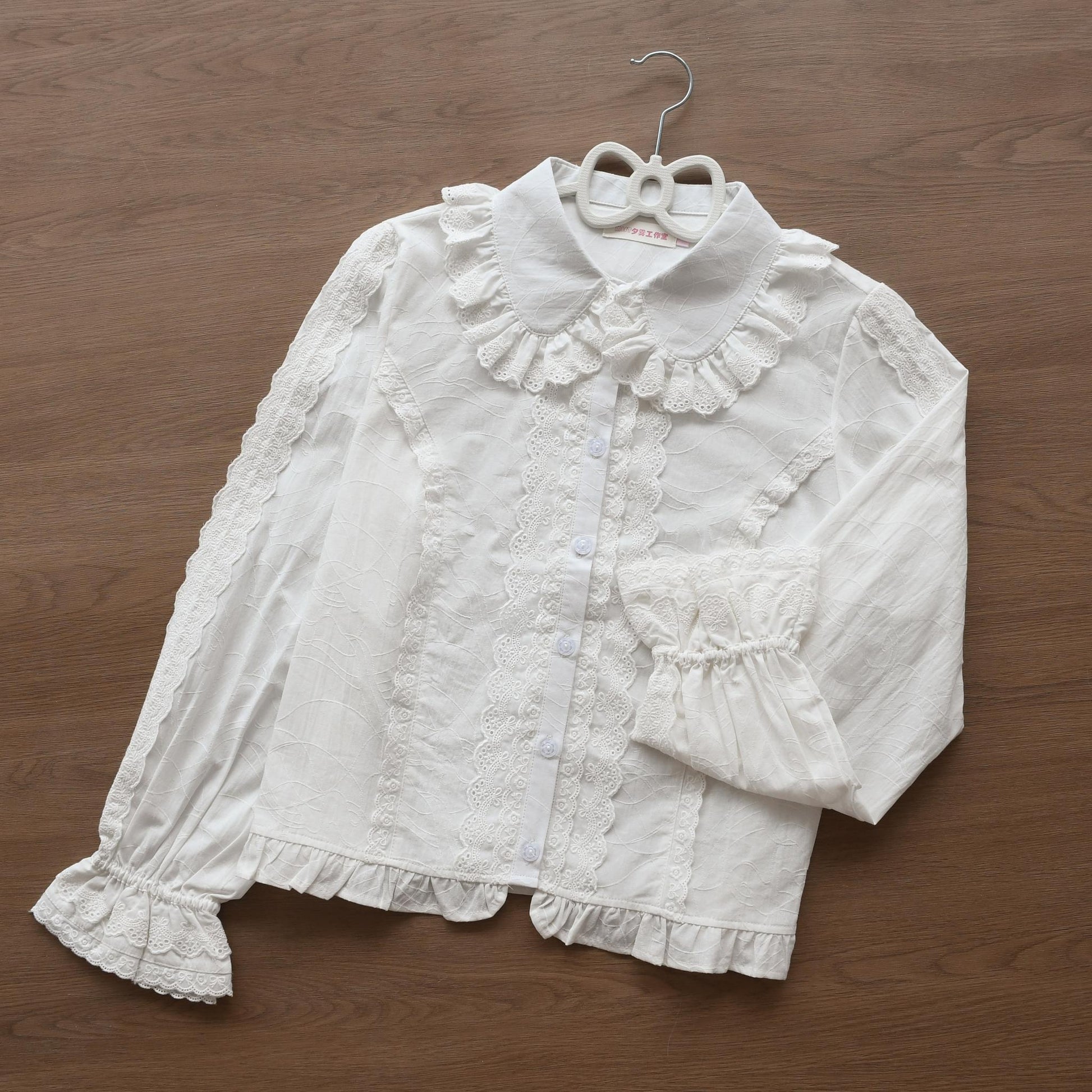 Kawaii Lolita Blouse Soft Girl Bubble Puff Sleeve