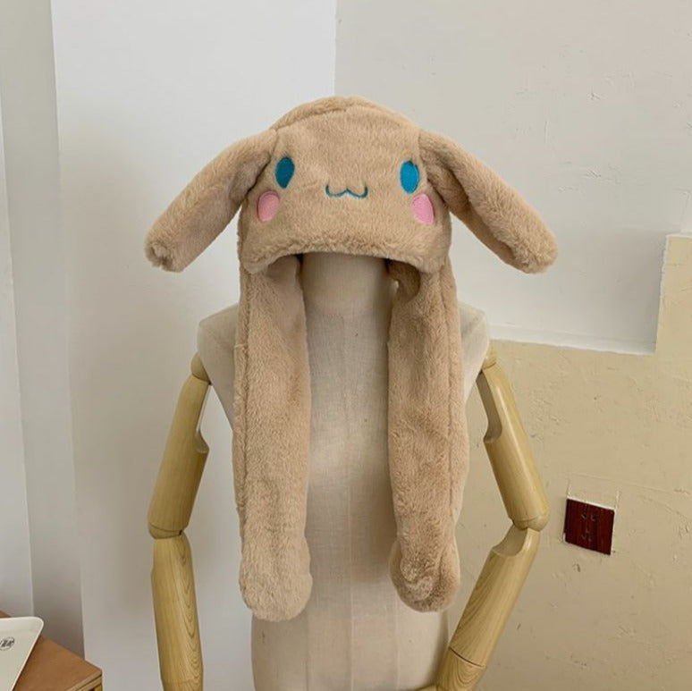 Dancing Kawaii Bunny Ear Hat Brown