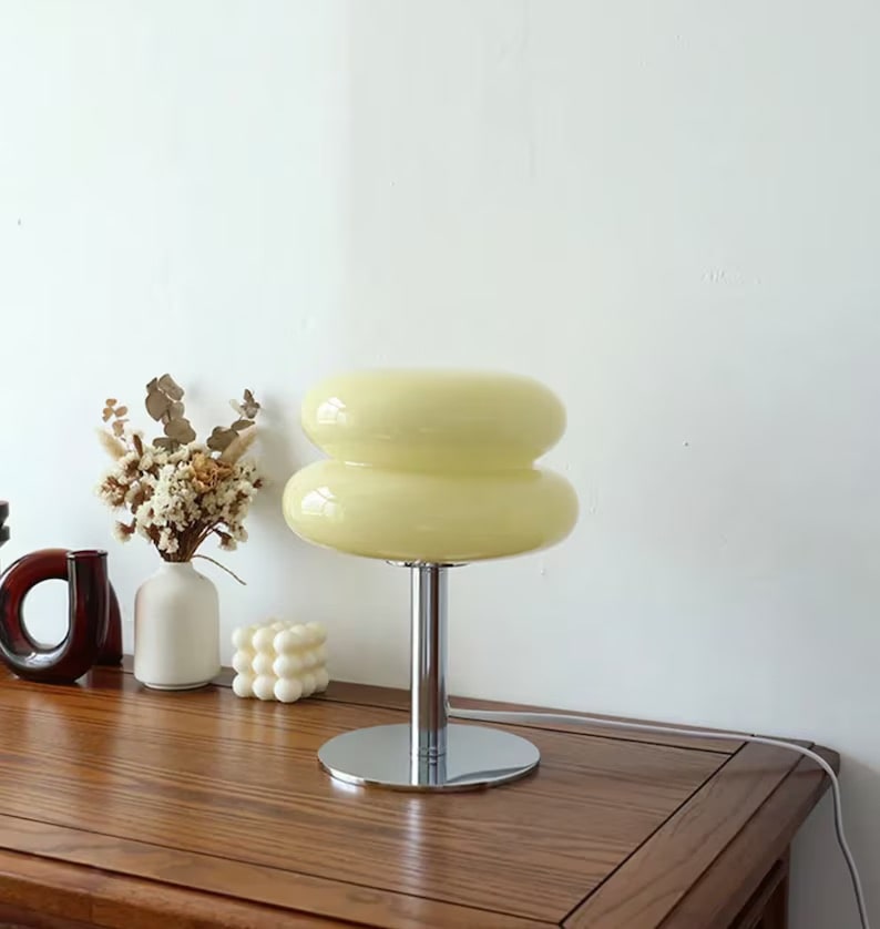 Pink Macaron Lamp Cream