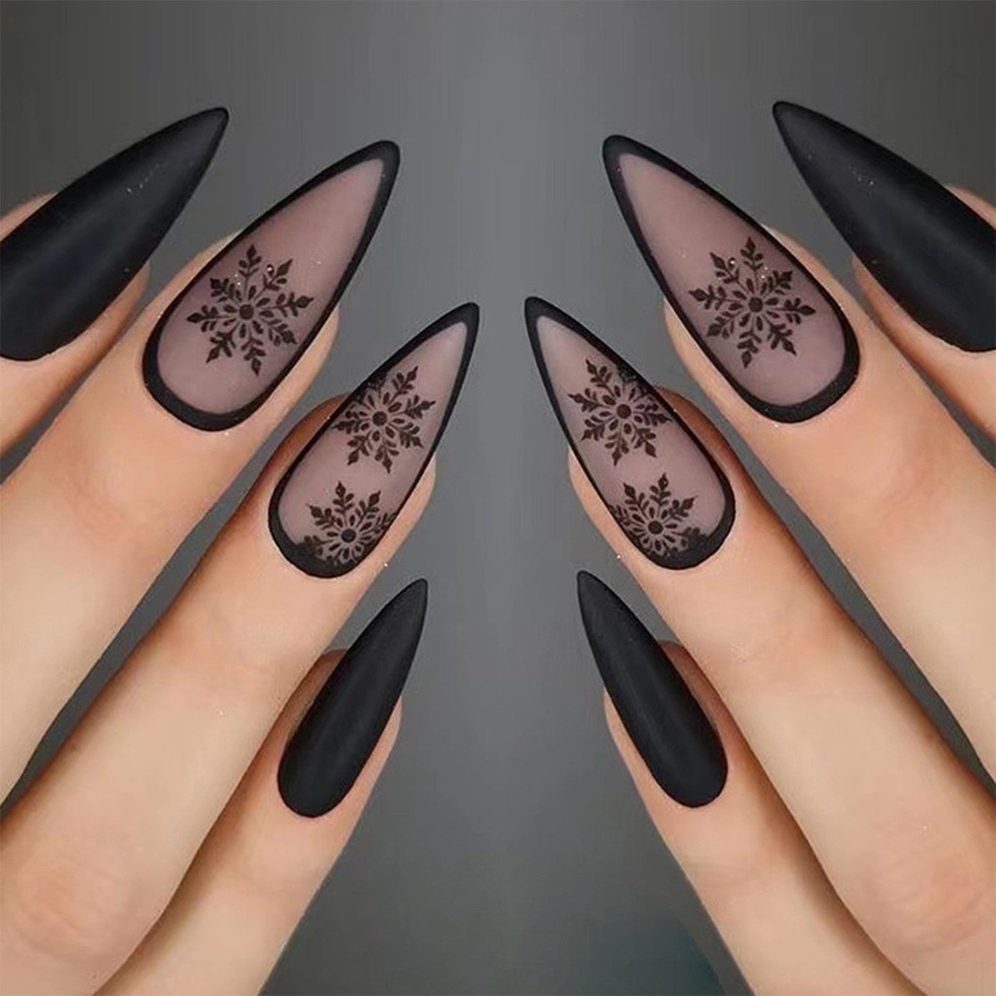 Dark Gothic Press On Nails