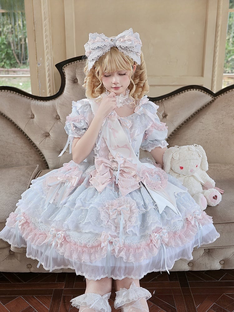 [Pre-order] Mist Blue Romantic Lace Lolita Series Accessories