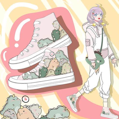 Ankylosaurus - Dinosaur High Top Shoes