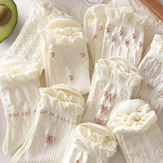 Dollette Floral Lace Socks C