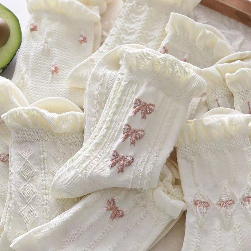 Dollette Floral Lace Socks