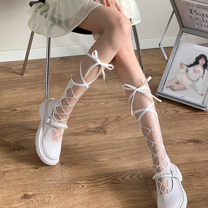 Dollette Socks Lace Up