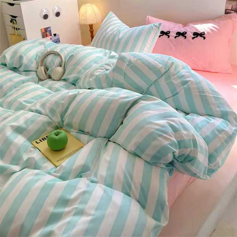 Pastel Stripe Bedding Set