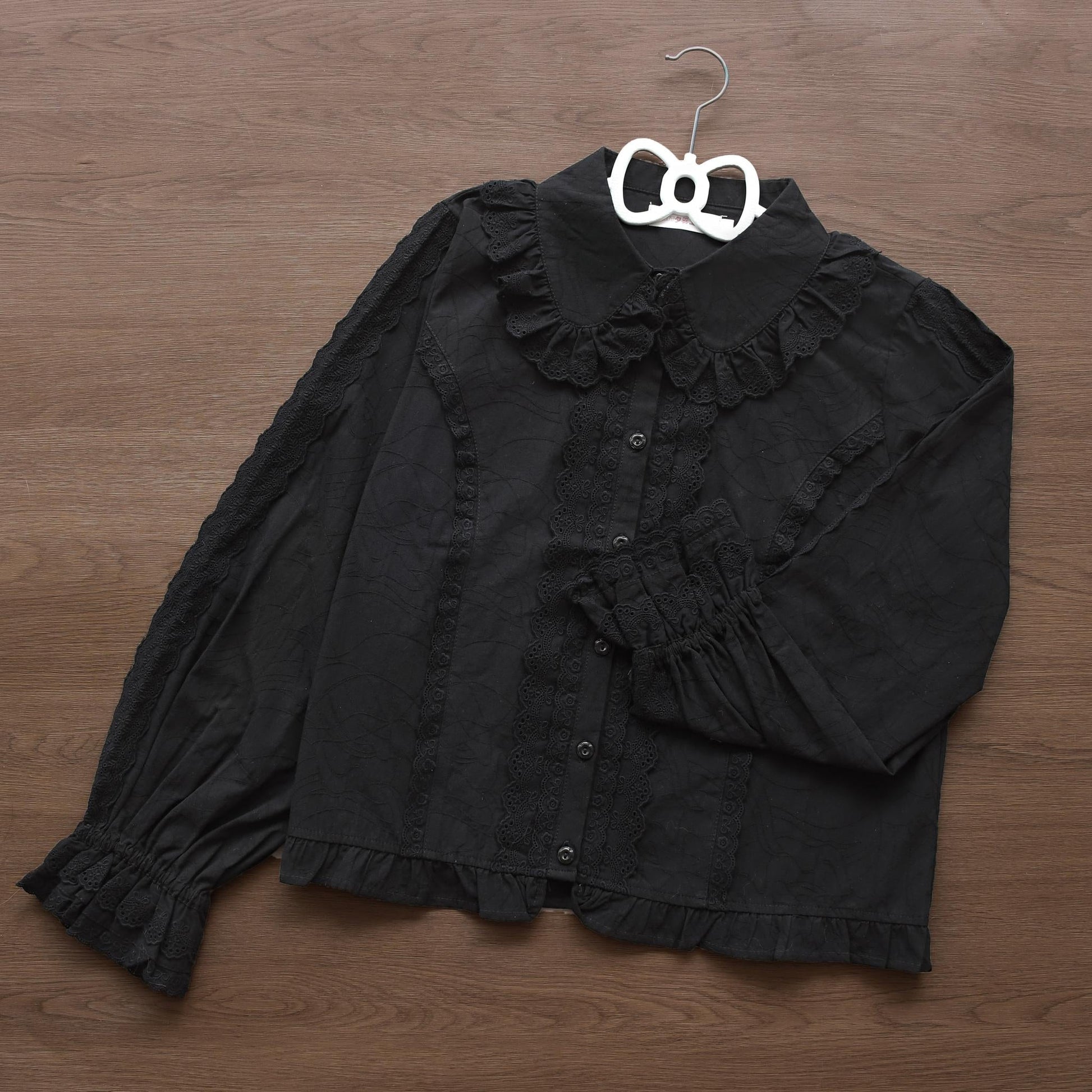 Kawaii Lolita Blouse Soft Girl Bubble Puff Sleeve