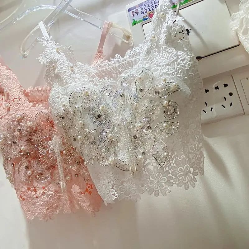 Embroidered Butterfly Camisole
