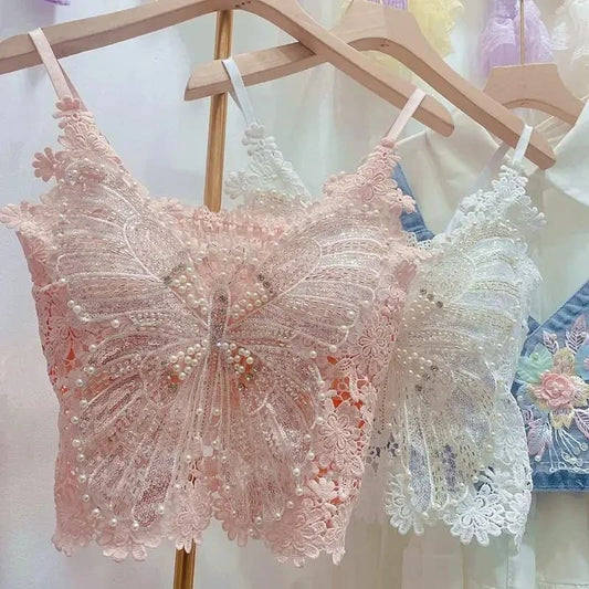 Embroidered Butterfly Camisole