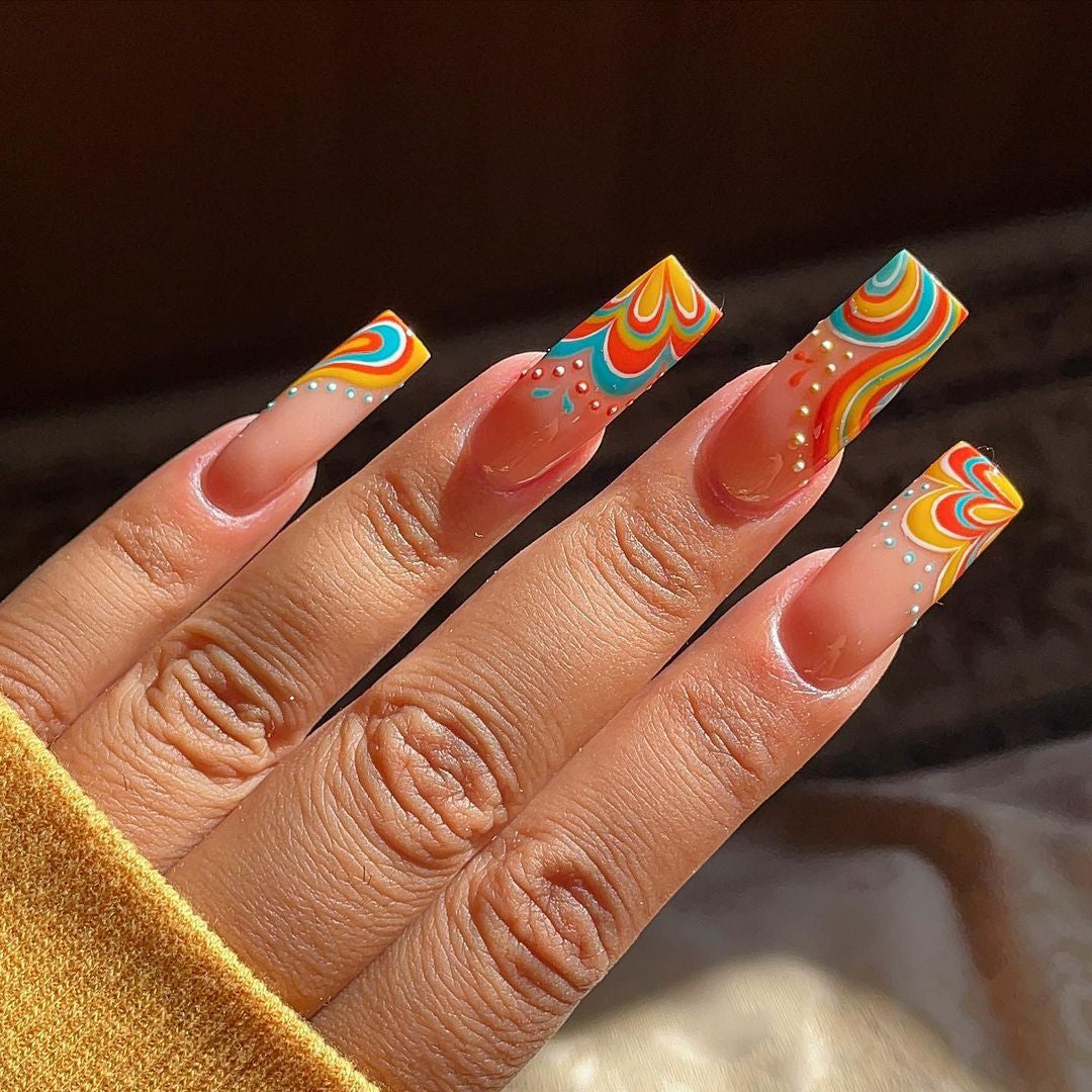Extra Long Square Press On Nails