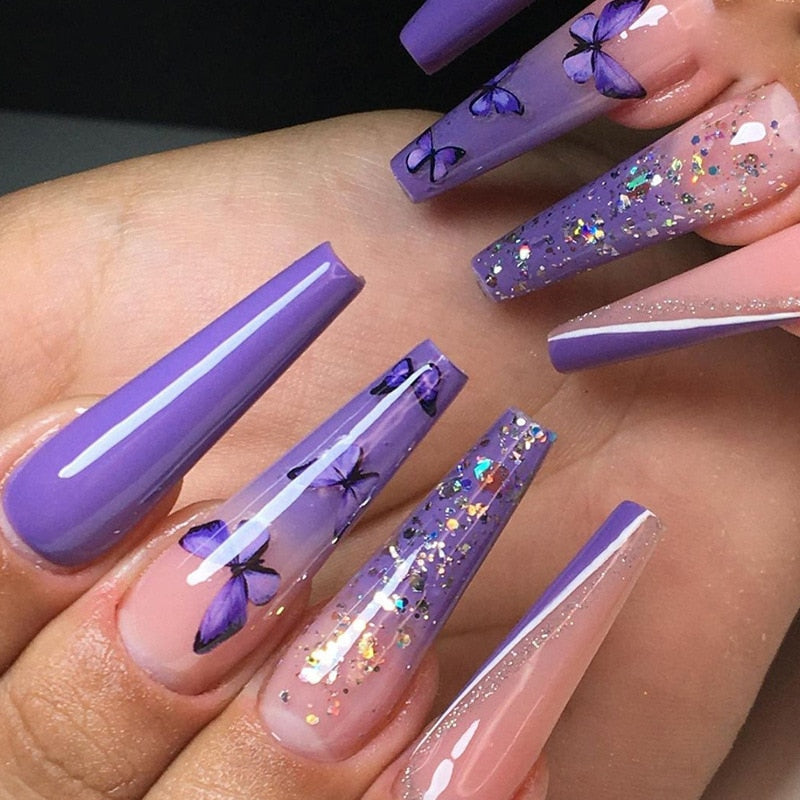 Extra Long Square Press On Nails