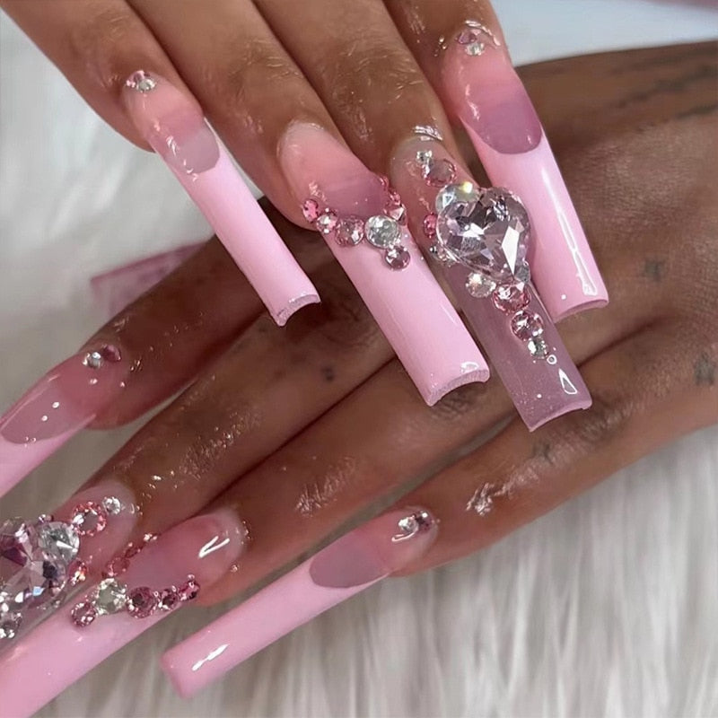 Extra Long Square Press On Nails