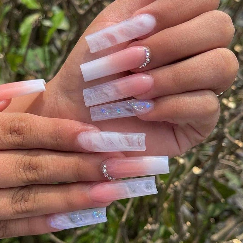 Extra Long Square Press On Nails