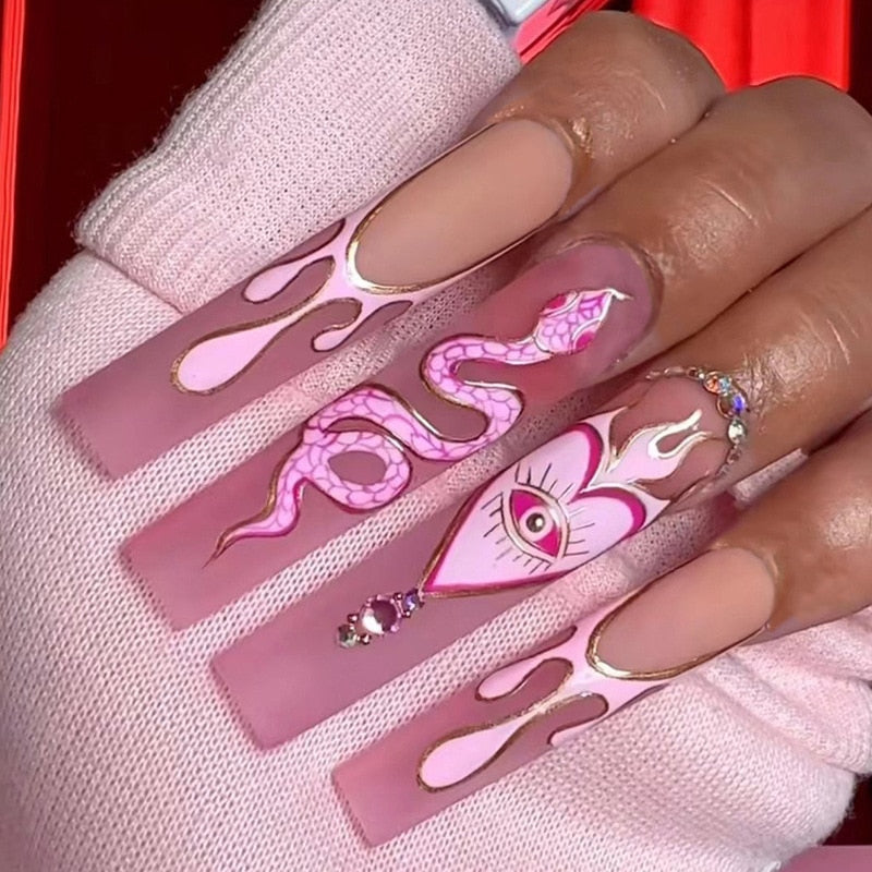 Extra Long Square Press On Nails