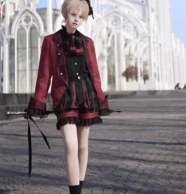 Ouji Lolita Shorts Suits Prince Male Lolita Shirt