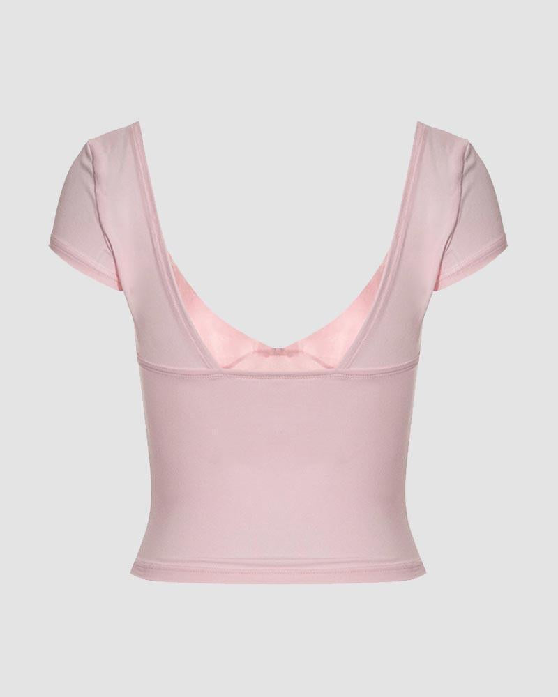 Equinox Illuminum Scoop Neck Coquette Top