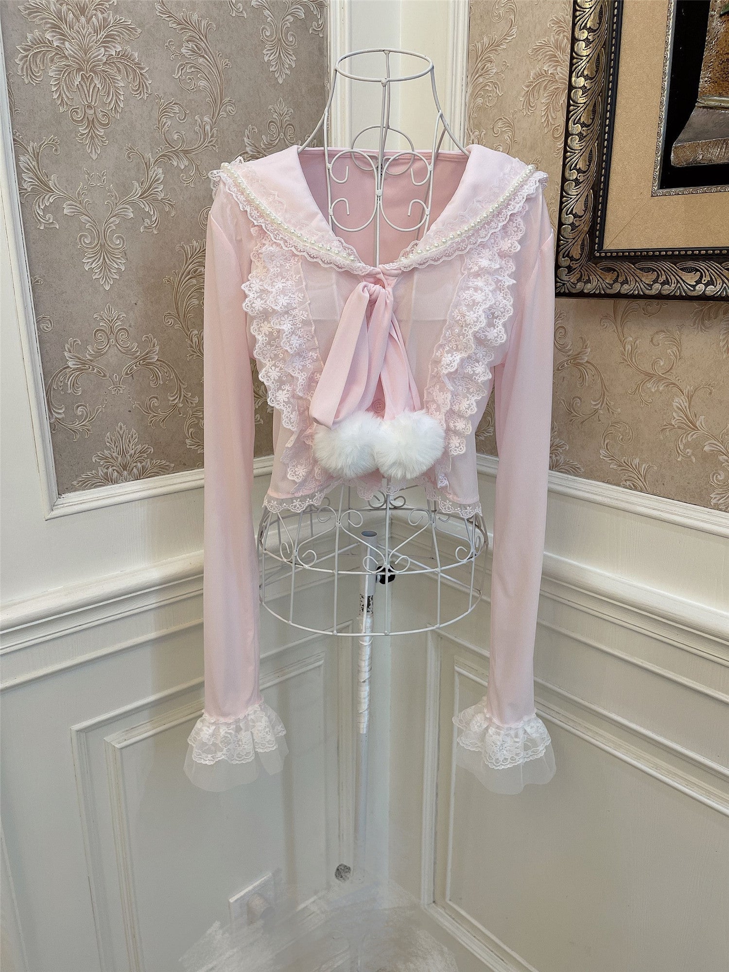 Sweetheart Princess Cropped Cardigan