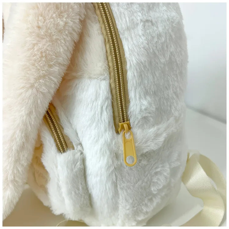 Floppy Bunny Ear Plush Book Bag