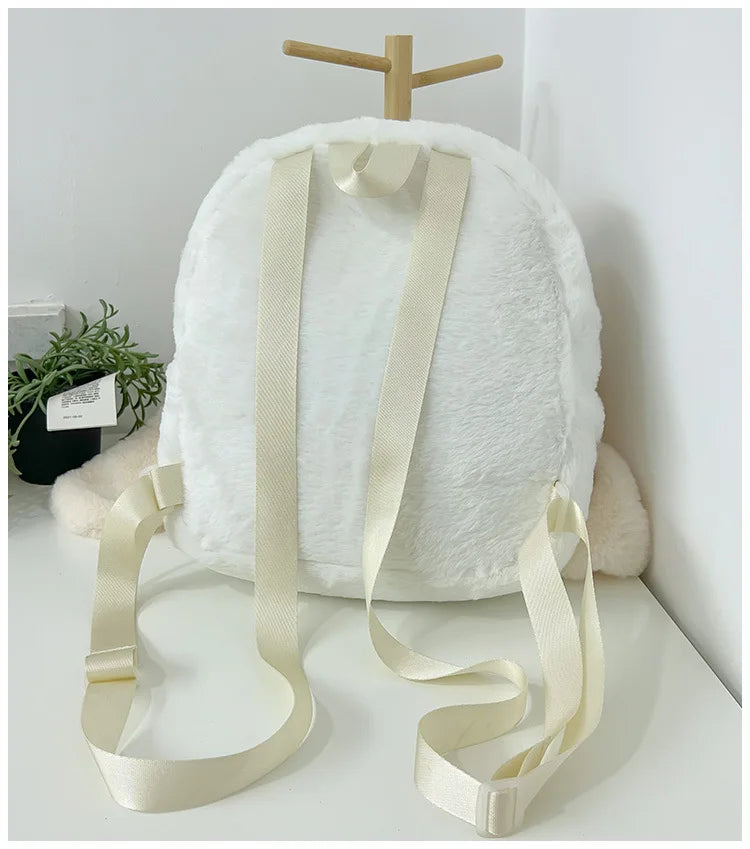 Floppy Bunny Ear Plush Book Bag