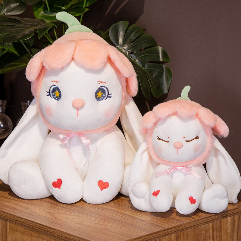 Flower Bonnet Bunny Plush