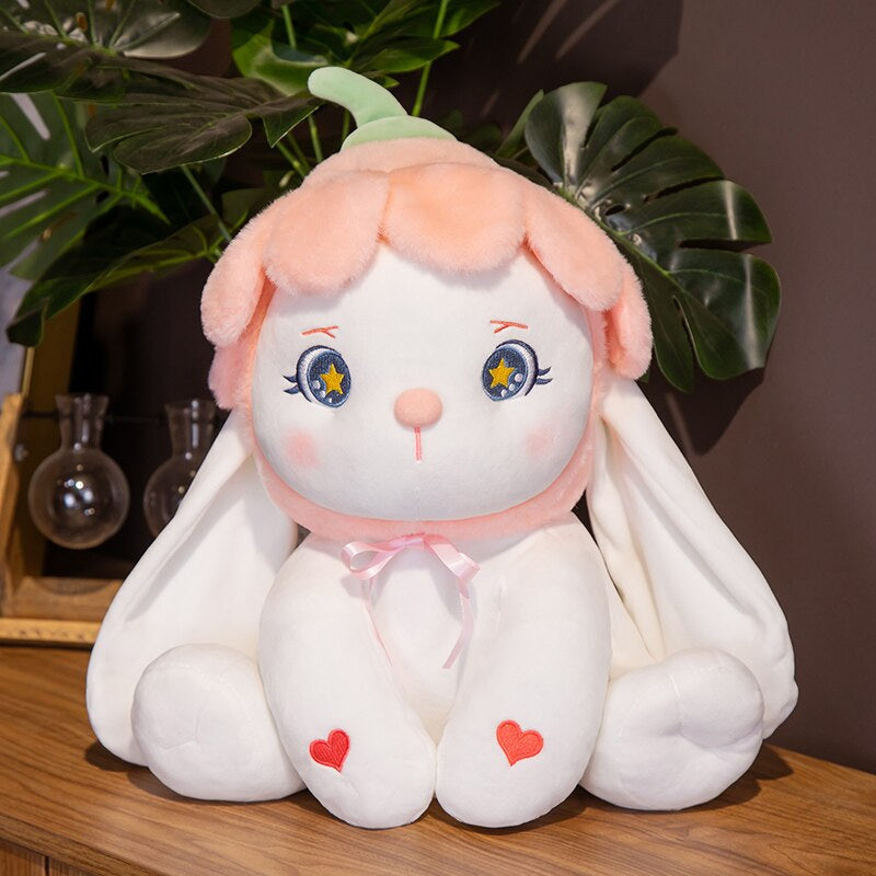 Flower Bonnet Bunny Plush