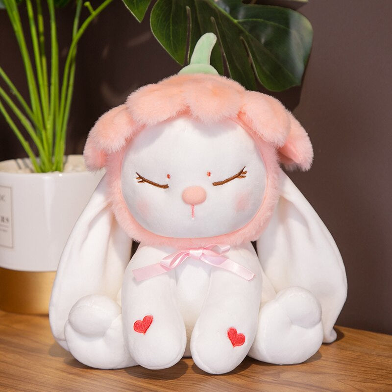 Flower Bonnet Bunny Plush