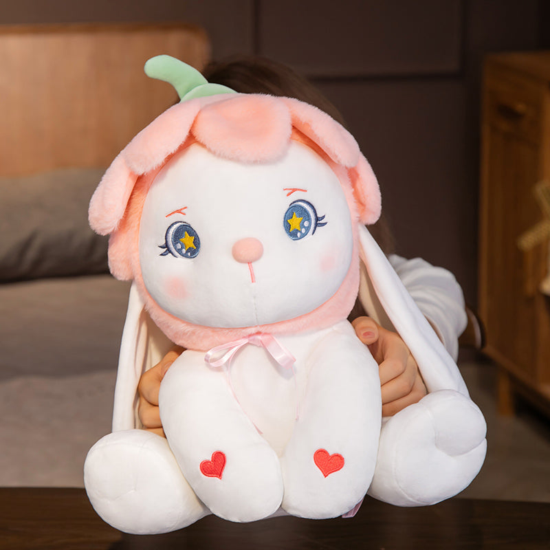 Flower Bonnet Bunny Plush