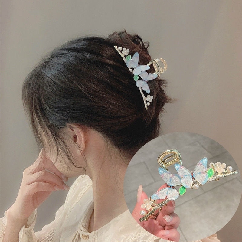 Flutter Hair Clips Two Butterflies