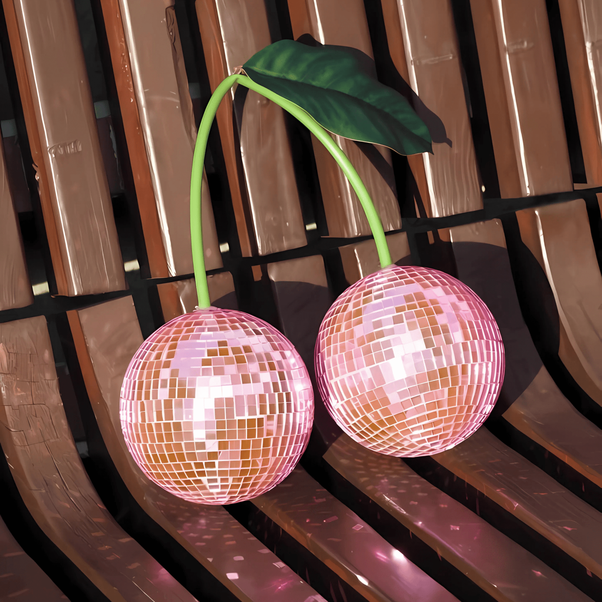 Pink Cherry Disco Ball