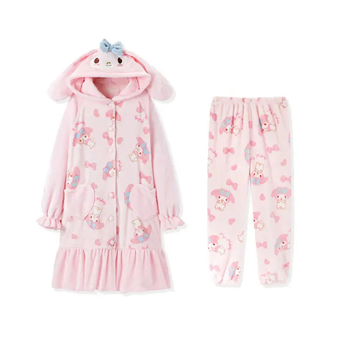 Fuzzy Pink Bunny Nighty