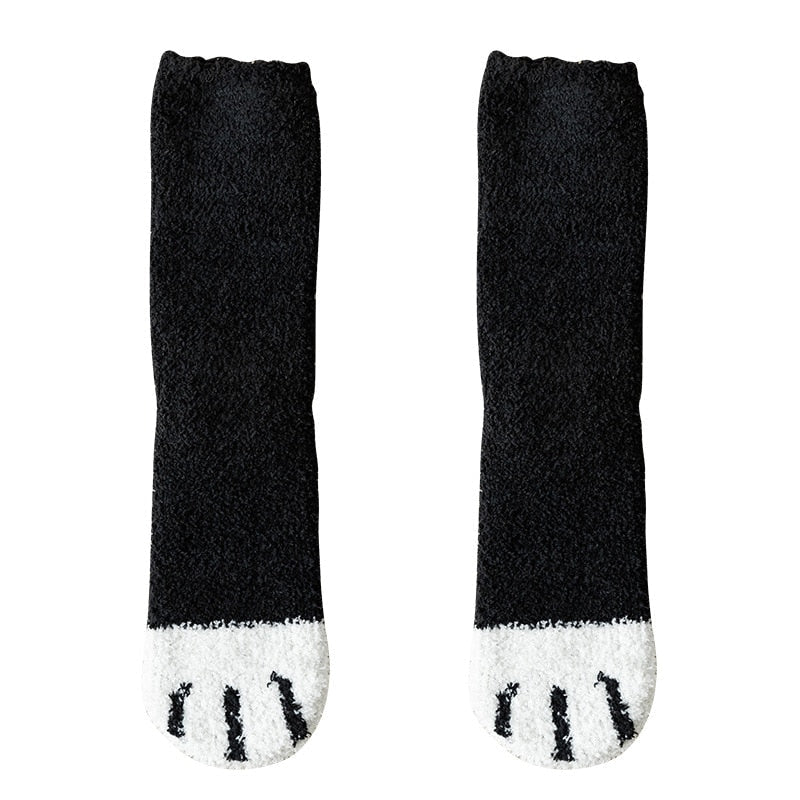 Fuzzy Neko Paw Socks