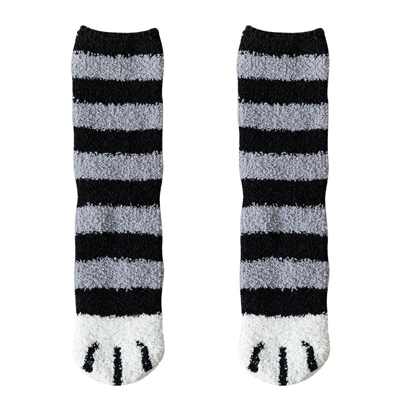 Fuzzy Neko Paw Socks