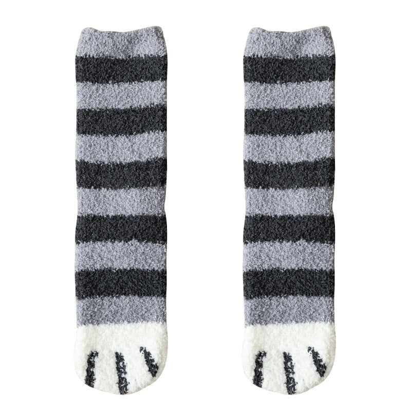 Fuzzy Neko Paw Socks