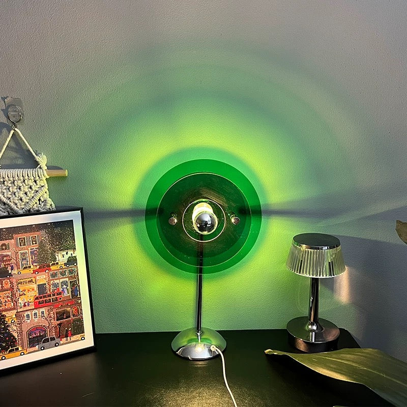 Bauhaus-inspired Retro Aura Lamp Green