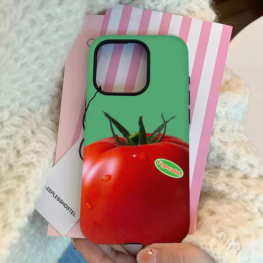 Tomato & Green Pepper iPhone Case