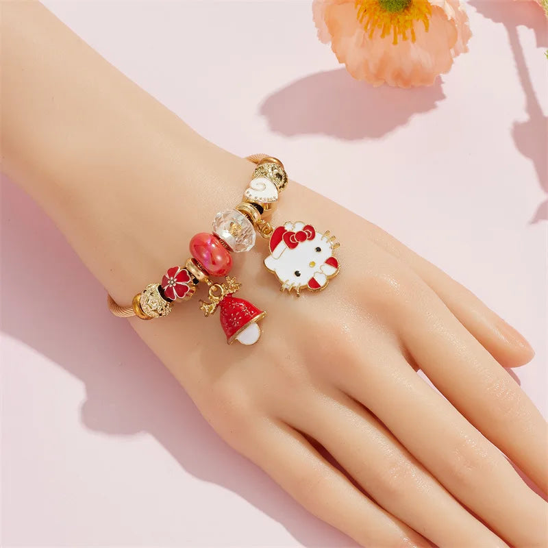 Holiday Bangle Beaded Bracelets