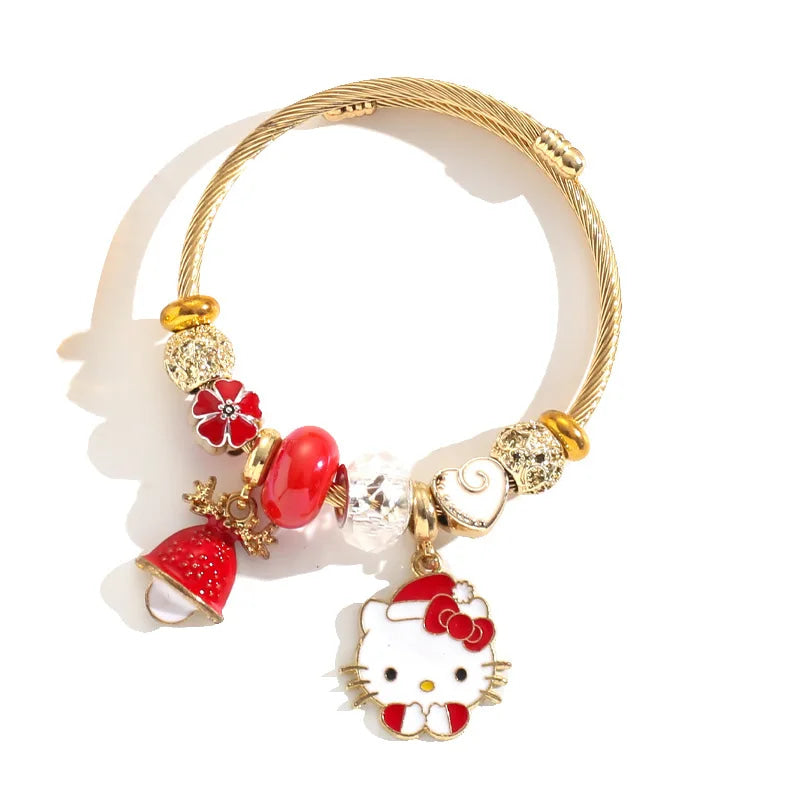 Holiday Bangle Beaded Bracelets
