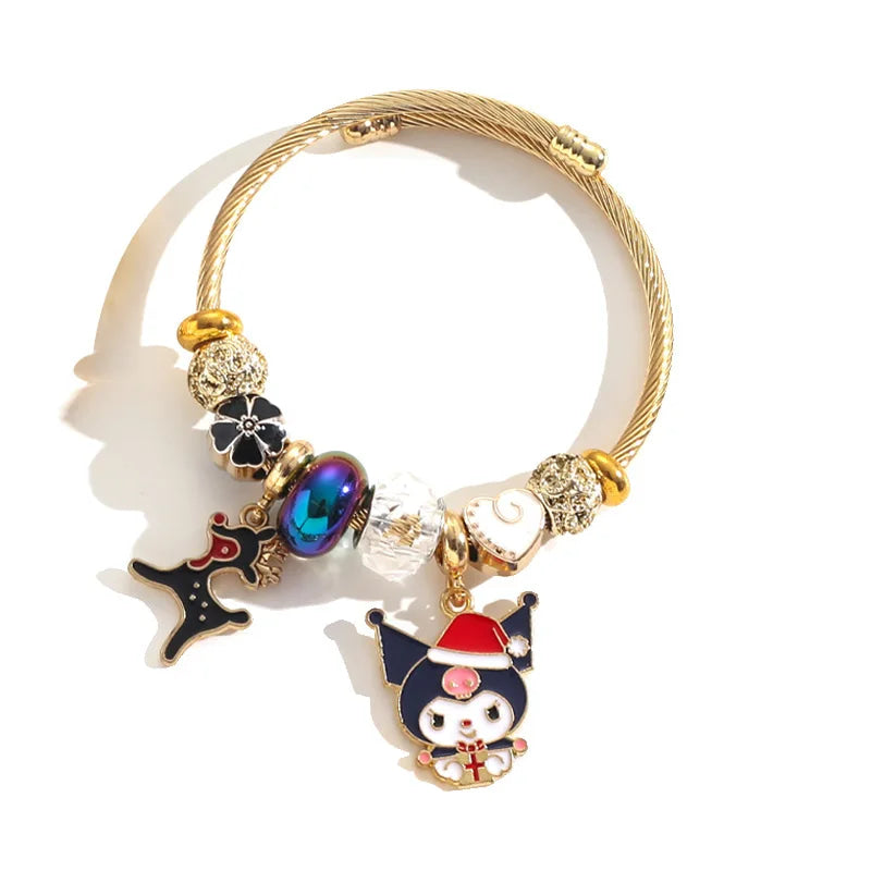 Holiday Bangle Beaded Bracelets