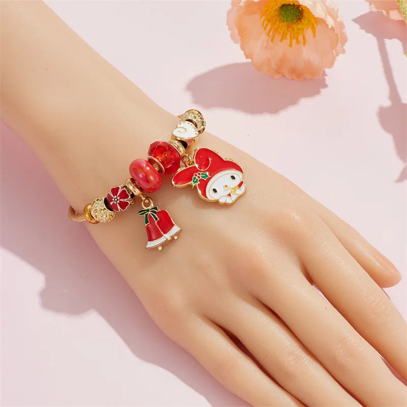 Holiday Bangle Beaded Bracelets