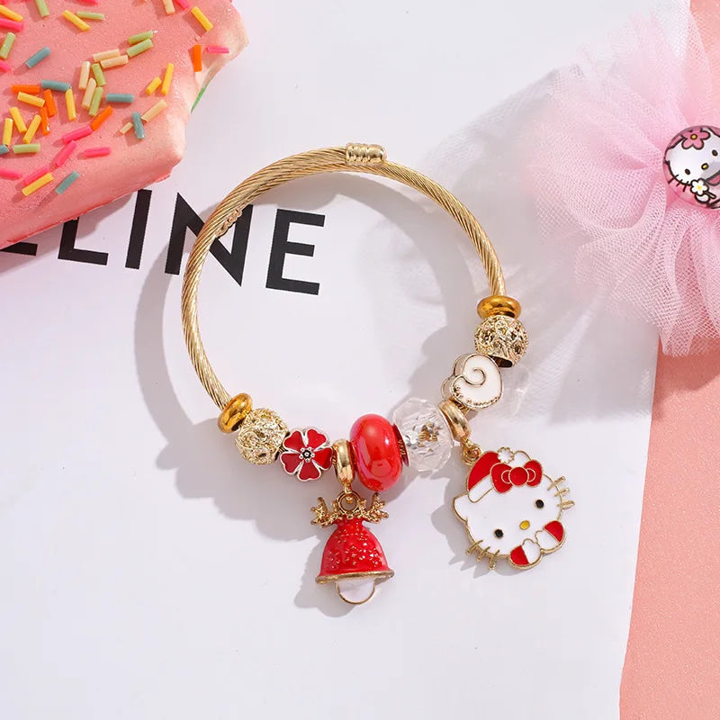 Holiday Bangle Beaded Bracelets Style 1