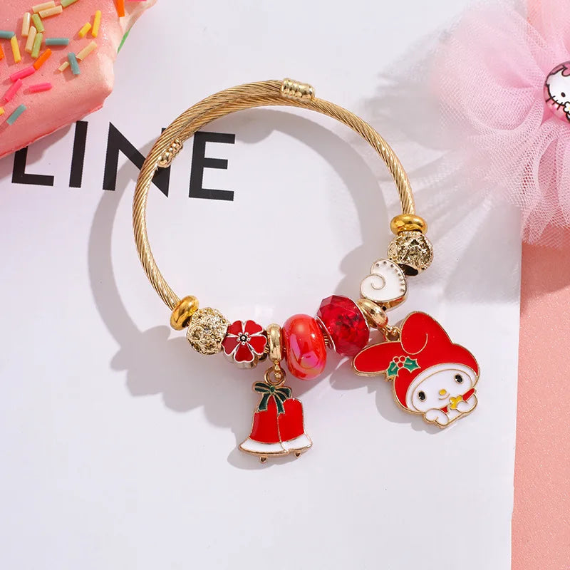 Holiday Bangle Beaded Bracelets Style 2