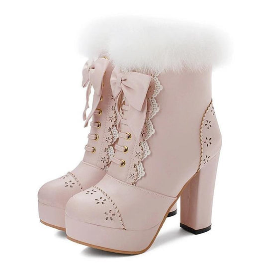 Holiday Booties Pink