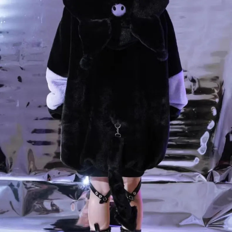 Jumbo Fluffy Pastel Goth Oversized Jacket
