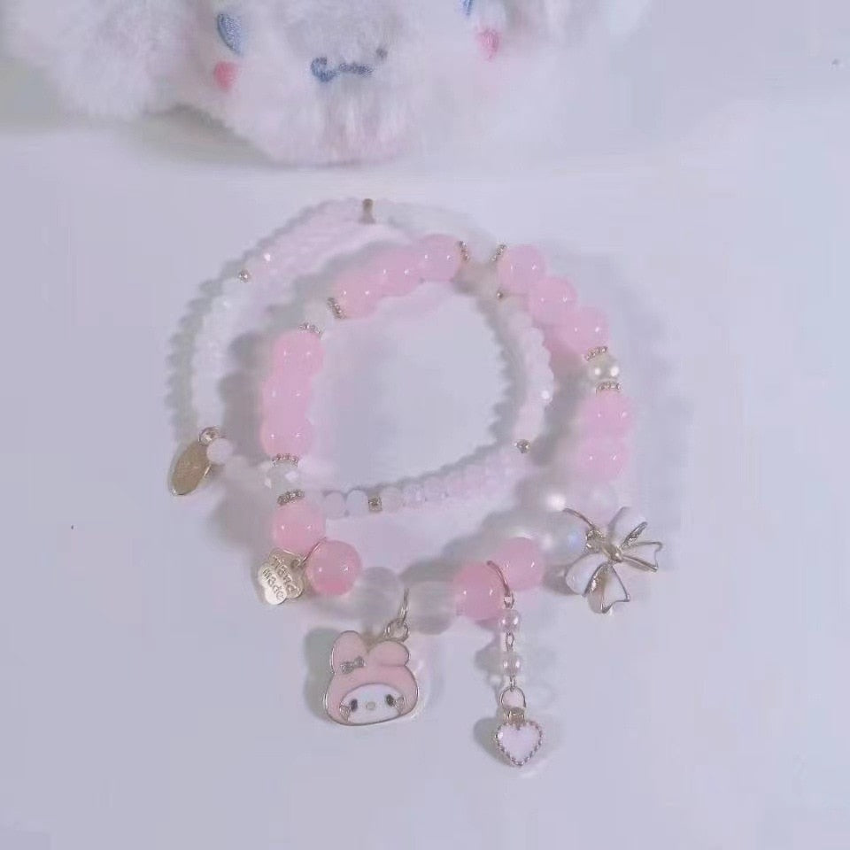 Kawaii Beaded Bracelets Bunny