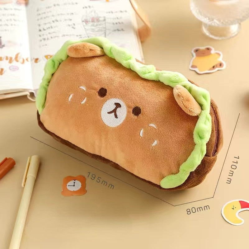 Kawaii Burger Dog Pencil Case