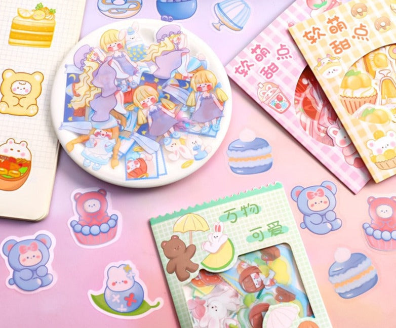 Kawaii Laser Cut Sticker Packs