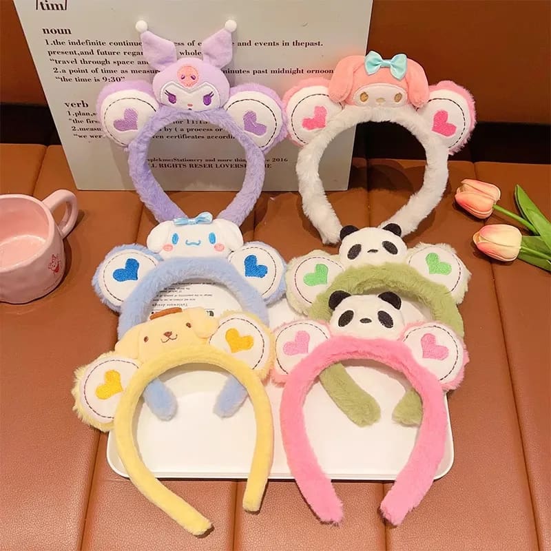 Kawaii Love Plush Ear Headband