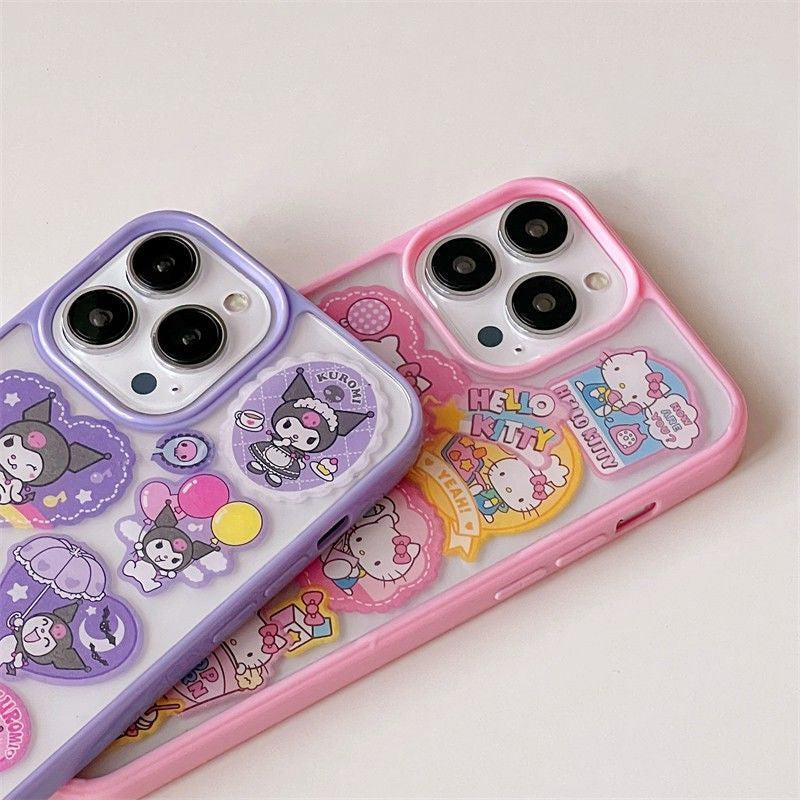 Kawaii Sticker iPhone Case
