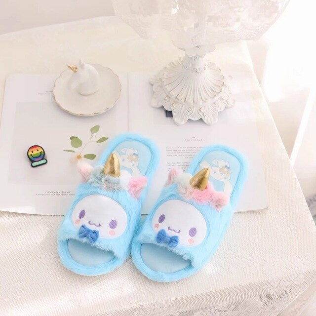 Kawaii Unicorn Slippers