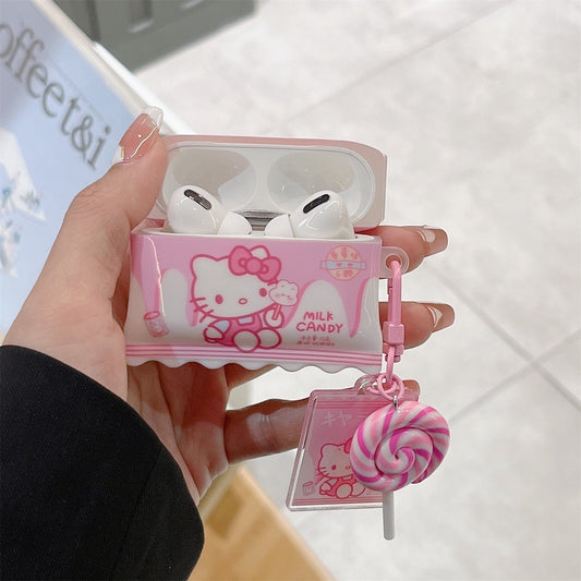 Kitten Lollipop Airpods Case